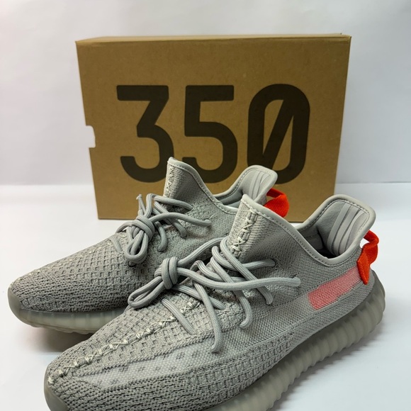 New Gray and Orange Yeezy Boost 350 Sneakers mens size 9 tail gate - Picture 1 of 6